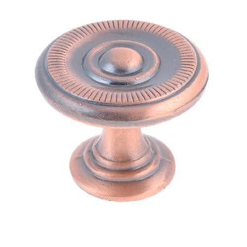 Uxcell Furniture Cabinet Drawer 26mm Dia Round Handle/Pull Knob, Copper Tone