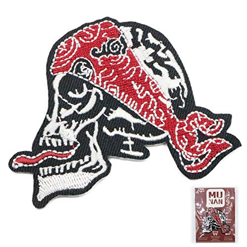 MUNAN sew on Patches Pirate Skull Patch Iron On Sewing Embroidered Patches Badge Applique for Clothes Jacket Jeans Cap