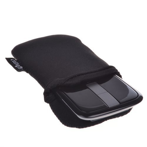 Cosmos Black Neoprene Carrying Protection Sleeve Case Pouch Cover for Microsoft Arc Touch Mouse