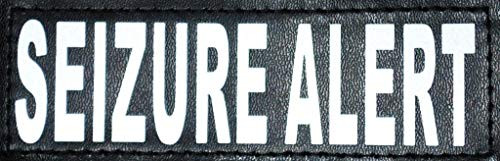 Doggie Stylz Set of 2 Reflective Seizure Alert Removable Patches for Service Dog Harnesses & Vests. (Large 6" X 2")