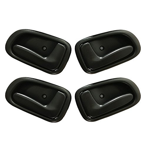 ACD.auto compatible for 1993-1997 Toyota Corolla Geo Prizm Inside Inner Door Black Handle Set 4pcs