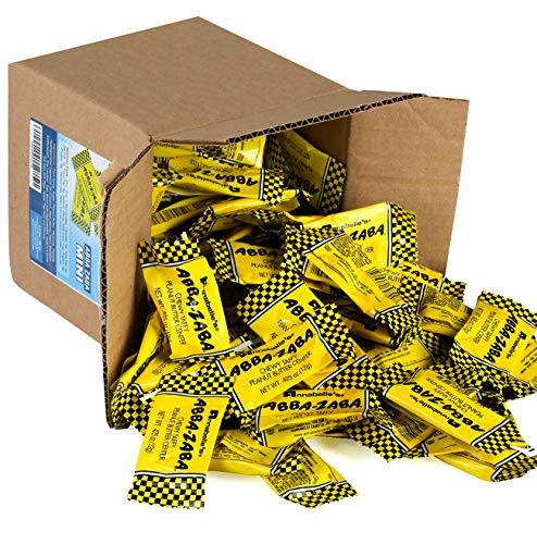 Abba Zaba Candy Bars - Annabelle Candy minis in 6" x 6" x 6" Box Bulk Candy,  3.5 lbs - 56 oz