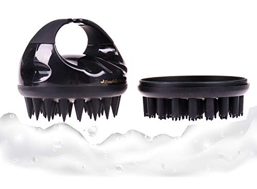 MassagePro Scalp Massaging Shampoo Brush (Convertible) Relaxed & Natural Hair Care, Scalp Scrubber, Hair Scalp Massager, Dandruff, Gentle on Women, Men, Kids, Pets (Onyx Black) MassagePro Scalp Massaging Shampoo Brush (Convertible) Relaxed & Natural Hair Care, Scalp Scrubber, Hair Scalp Massager, Dandruff, Gentle on Women, Men, Kids, Pets (Onyx Black)