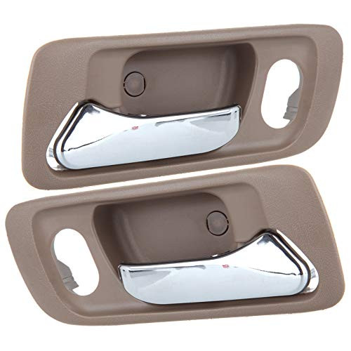 LUJUNTEC Interior Door Handles Front Driver Passenger Side Replacement for 1999-2004 for Honda Odyssey Beige(2pcs)
