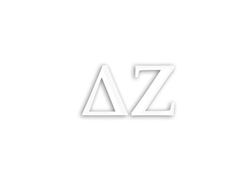 Officially Licensed Delta Zeta 6" x 3" Window Decal - White