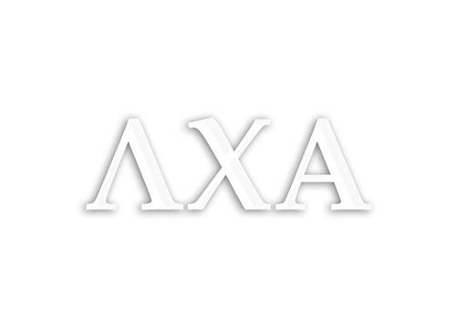 Officially Licensed Lambda Chi Alpha 8" x 3" Window Decal - White