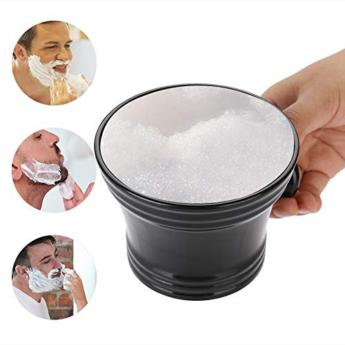 Shaving Mug, Plastic Shaving Soap Bowl Foam Shaving Soap Cream Bowl With Ball Grip Handle Shaving Shave Soap Mug Bowl for Men, Traditional Wet Shaving Factory Shaving Mug