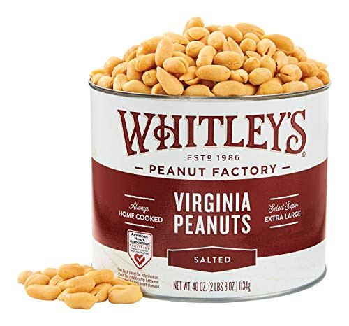 Whitley's Virginia Peanuts Salted 40 Ounce Tin