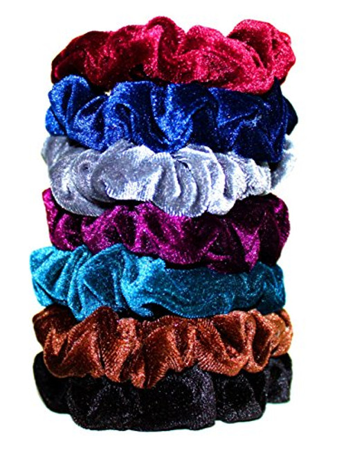 Syleia 7 Pcs Hair Scrunchies Velvet Elastic Hair Bands Scrunchy Hair Ties Ropes Scrunchie for Women or Girls Hair Accessories - 7 Assorted Colors Scrunchies (7 PCS Velvet Hair Scrunchies) Syleia 7 Pcs Hair Scrunchies Velvet Elastic Hair Bands Scrunchy Hair Ties Ropes Scrunchie for Women or Girls Hair Accessories - 7 Assorted Colors Scrunchies (7 PCS Velvet Hair Scrunchies)