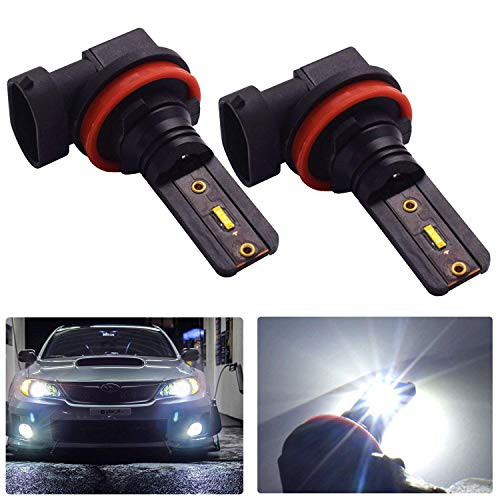 CCAUTOVIE LED Fog Light H9 H8 H11 LED Fog Light Bulbs H11 LED Bulbs for Car Trucks Super Bright 6000k