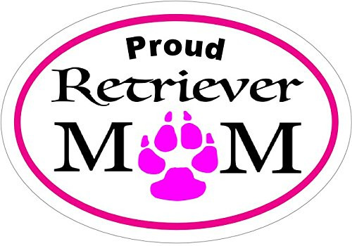 WickedGoodz Oval Proud Retriever Mom Vinyl Decal - Dog Bumper Sticker - Perfect for Windows Cars Tumblers Laptops Lockers WickedGoodz Oval Proud Retriever Mom Vinyl Decal - Dog Bumper Sticker - Perfect for Windows Cars Tumblers Laptops Lockers