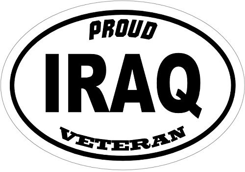 WickedGoodz Proud Iraq Veteran Vinyl Decal - Military Vet Bumper Sticker - Perfect Veteran Gift WickedGoodz Proud Iraq Veteran Vinyl Decal - Military Vet Bumper Sticker - Perfect Veteran Gift