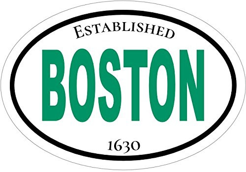 WickedGoodz Oval Green Established 1630 Boston Vinyl Decal - Massachusetts Bumper Sticker - Perfect City of Boston Souvenir Gift WickedGoodz Oval Green Established 1630 Boston Vinyl Decal - Massachusetts Bumper Sticker - Perfect City of Boston Souvenir Gift