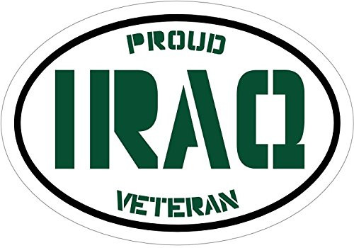 WickedGoodz Green Proud Iraq Veteran Vinyl Decal - Military Bumper Sticker - Perfect for Windows Cars Tumblers Laptops Lockers WickedGoodz Green Proud Iraq Veteran Vinyl Decal - Military Bumper Sticker - Perfect for Windows Cars Tumblers Laptops Lockers