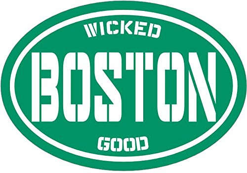 Oval Green Wicked Good Boston Vinyl Decal - Massachusetts Bumper Sticker - Perfect Boston Souvenir Gift Oval Green Wicked Good Boston Vinyl Decal - Massachusetts Bumper Sticker - Perfect Boston Souvenir Gift