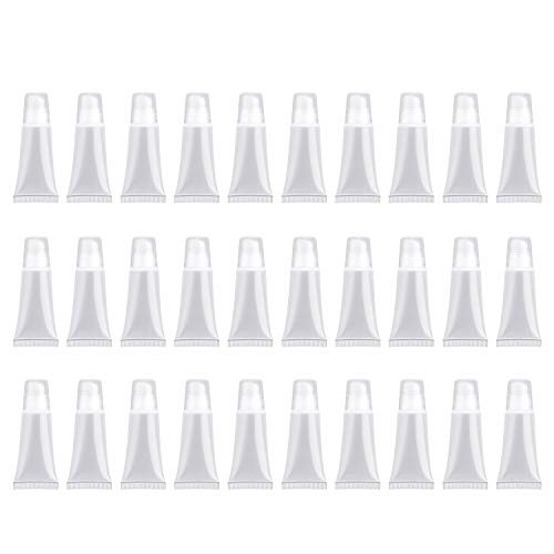 sansheng30PCS Empty Tubes Lip empty lip gloss containers for Lip Gloss Balm Cosmetic? Mini Containers Empty(8ml)