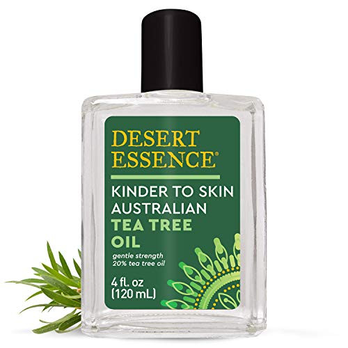 Desert Essence Kinder to Skin Australian Tea Tree Oil - 4 Fl Oz - Soothes Stings & Minor Insect Bites - Blemishes - Water Soluble - Essential Oil - Refreshing - Natural Glow - No Parabens