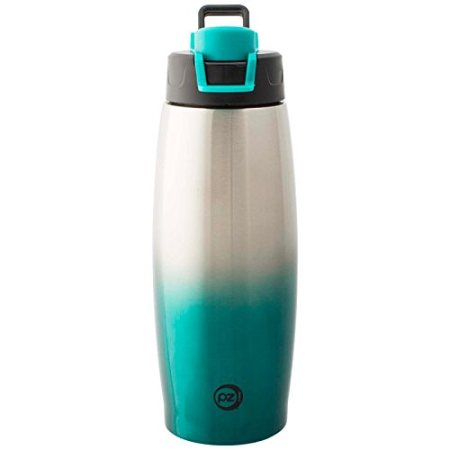 Zak Designs Prism Stainless 15 oz. Vacuum Insulated Water Bottle, Lagoon