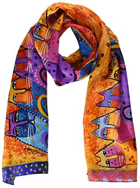 Laurel Burch Scarves, Feline Tribe Laurel Burch Scarves, Feline Tribe