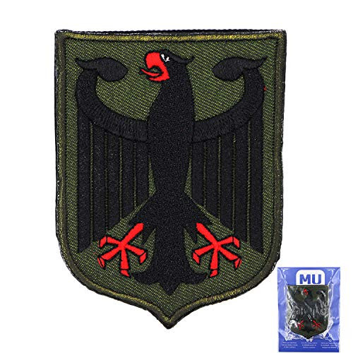 MUNAN Patch - Germany Coat of Arms Patch German Eagle Shield Tactical Patch Tactical Military Embroidery Badge Hook and Loop Patches