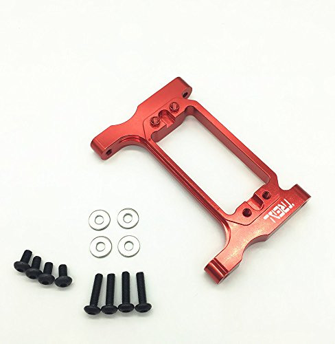 Treal Aluminum Front Steering Servo Mount for Traxxas TRX-4 RC Car -Red