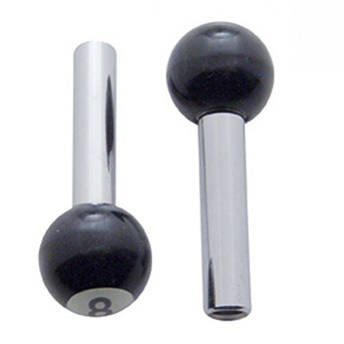 United Pacific 70023 8 Ball Door Lock Knob (Set of 2)