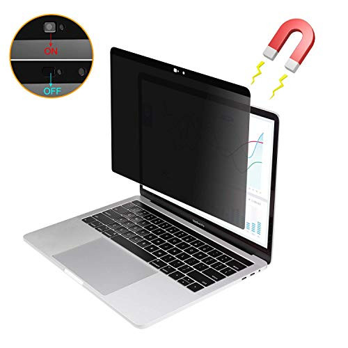AISCPRO Magnetic Privacy Screen Protector?Webcam Cover Slide? Anti-Spy Filter Fit MacBook Pro 13 Inch Laptop 2012-2015 Version: A1502 and A1425 Models