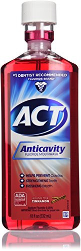 ACT Anticavity Fluoride Rinse Cinnamon 18 oz (Pack of 6)