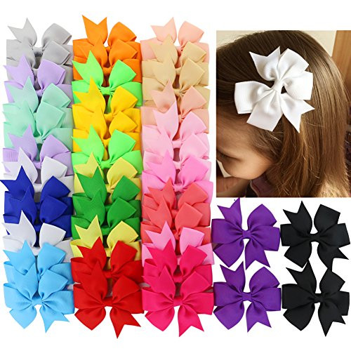 40Piece Boutique Grosgrain Ribbon Pinwheel Hair Bows Alligator Clips For Girls Babies Toddlers Teens Gifts In Pairs 40Piece Boutique Grosgrain Ribbon Pinwheel Hair Bows Alligator Clips For Girls Babies Toddlers Teens Gifts In Pairs