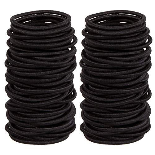 300 Pieces Black No Crease Girls Hair Ties? Hair Bands ?Bulk Elastics Ponytail Holders Ties for Thick Heavy and Curly Hair 300 Pieces Black No Crease Girls Hair Ties? Hair Bands ?Bulk Elastics Ponytail Holders Ties for Thick Heavy and Curly Hair