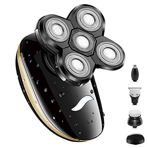 Electric Razors for Men Shaver for Bald Head,Rechargeable 5 in 1 Rotary Shavers Grooming Kit for Men Waterproof Beard Trimmer,Cordless Nose Body Face Hair Trimmer Beard,USB Wet Dry Electric Razors for Men Shaver for Bald Head,Rechargeable 5 in 1 Rotary Shavers Grooming Kit for Men Waterproof Beard Trimmer,Cordless Nose Body Face Hair Trimmer Beard,USB Wet Dry
