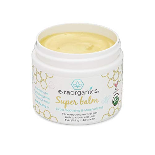 Era Organics Healing Ointment for Babies - USDA Certified Organic Natural Gentle Moisturizer for Sensitive Skin Prone To Baby Eczema, Cradle Cap (Infant Seborrheic Dermatitis), Rashes, Hives & More