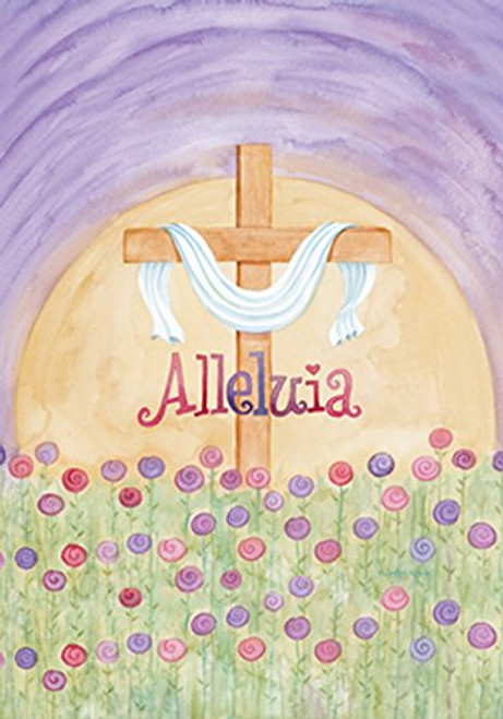 Toland Home Garden Alleluia 12.5 x 18 Inch Decorative Pastel Flower Easter Holiday Jesus Cross Garden Flag Toland Home Garden Alleluia 12.5 x 18 Inch Decorative Pastel Flower Easter Holiday Jesus Cross Garden Flag