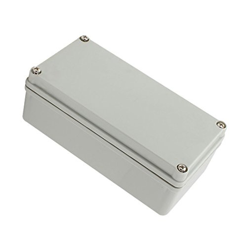 YXQ 160x80x60mm Junction Box, Grey Electrical Project Case IP65 Waterproof ABS DIY Power Outdoor Enclosure (6.3 x 3.1 x 2.36 inches)