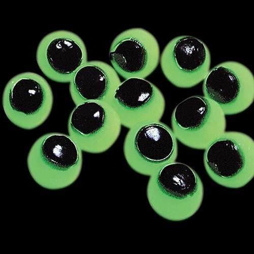 Fun Express Vinyl Glow-in-the-Dark Sticky Eyeballs (Pack of 4 Dozen)
