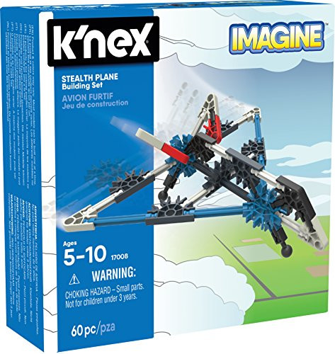 K'NEX - Stealth Plane Building Set  60 Pieces  For Ages 5+ Construction Education Toy