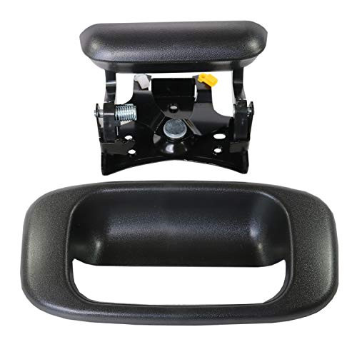 JDMSPEED New Tailgate Handle and Bezel Trim Kit Set Replacement for GMC Sierra Chevy Silverado 99-07