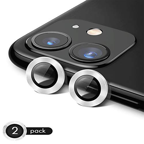 [2 Pack] SINTIA Camera Lens Protector for iPhone 11(6.1"),Screen Protector W/Tempered Glass,Ultra Thin High Definition Bubble-Free Anti-Scratch Fingerprint(White)