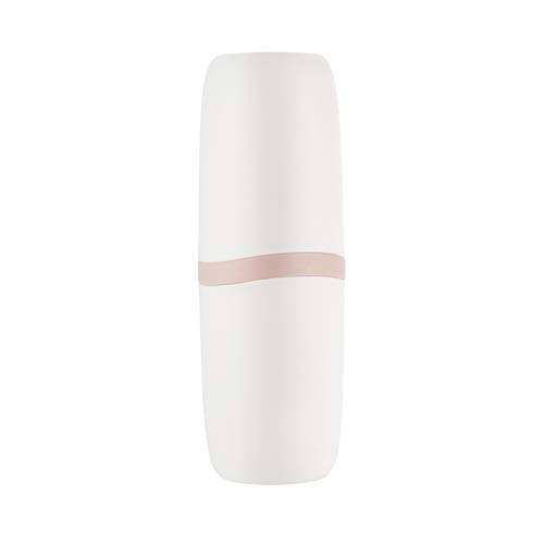 Travel Toothbrush Cup, Multifunction Capsule Shape Wash Gargle Cup Portable Business Trips Travel Toothpaste Case Toothbrush Holder Organizer Box (Pink Ring) Travel Toothbrush Cup, Multifunction Capsule Shape Wash Gargle Cup Portable Business Trips Travel Toothpaste Case Toothbrush Holder Organizer Box (Pink Ring)