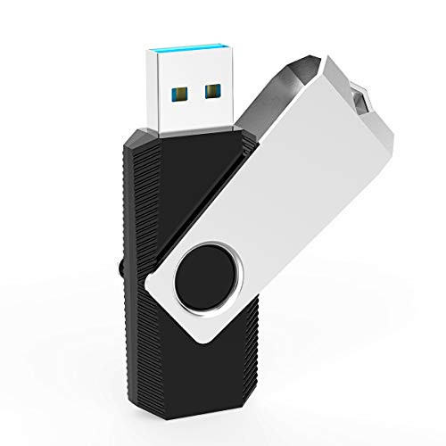 Kootion 32GB USB 3.0 Flash Drives 32GB 3.0 Thumb Drive Swivel Storage Pen Drive Memory Stick, Black