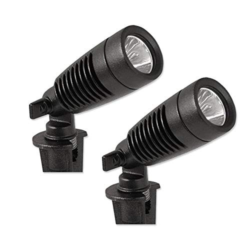 Moonrays 95557 1-Watt Low Voltage LED Outdoor Landscape Metal Spot Light Fixture, Black (Pack of 2) (Renewed) Moonrays 95557 1-Watt Low Voltage LED Outdoor Landscape Metal Spot Light Fixture, Black (Pack of 2) (Renewed)