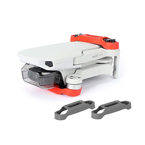 Mavic Mini Propellers Fixator, 2 Pair, Silicone Propeller Protector Stabilizer Blade Fixed Protection Holder Guard for DJI Mavic Mini Drone Accessories, Gray/Red