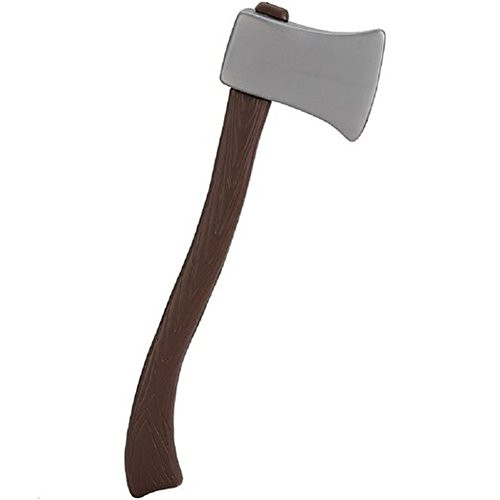 24" Brown & Silver Tone Plastic Lumberjack Axe Hatchet