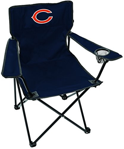 Rawlings NFL Gameday Elite Lightweight Folding Tailgating Chair, with Carrying Case, Chicago Bears