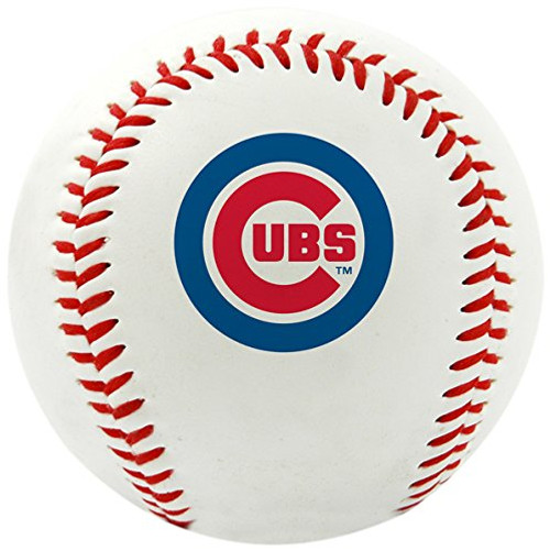 Rawlings MLB Chicago Cubs Team Logo Baseball, Official, White