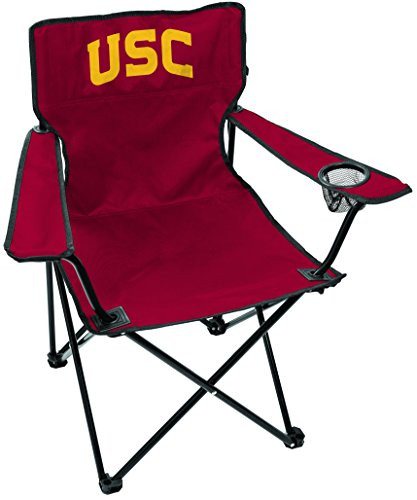 Rawlings NCAA Gameday Elite Lightweight Folding Tailgating Chair, with Carrying Case, USC Trojans