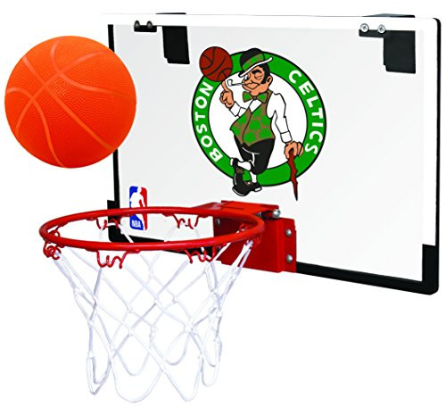 Rawlings NBA Game On Polycarbonate (PC) Mini Basketball Hoop Set, Boston Celtics Rawlings NBA Game On Polycarbonate (PC) Mini Basketball Hoop Set, Boston Celtics