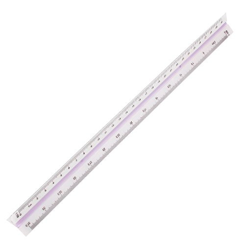Uxcell TriangularRatioScale Ruler, Metric Rulers Triangular Scale (a14080400ux0300)