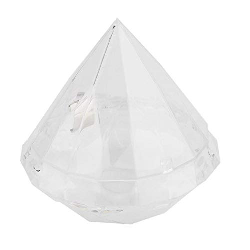 AUNMAS 24PCS Diamond Shaped Candy Boxes Wedding Favor Decorative Sugar Boxes Plastic Candy Gift Box Christmas Birthday Wedding Party Supplies