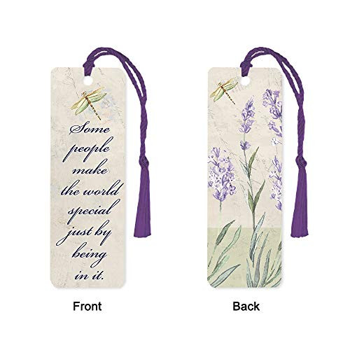 Special World 2 x 6 Glossy Paper Bookmark with Tassel Pack of 12